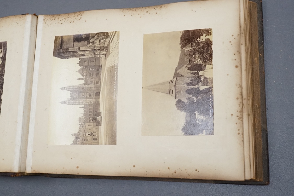 An early 20th century Photograph album of European views and a group of watches